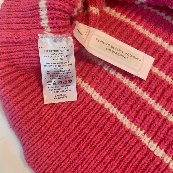 Pink and white striped cardigan - Picture 5 of 5
